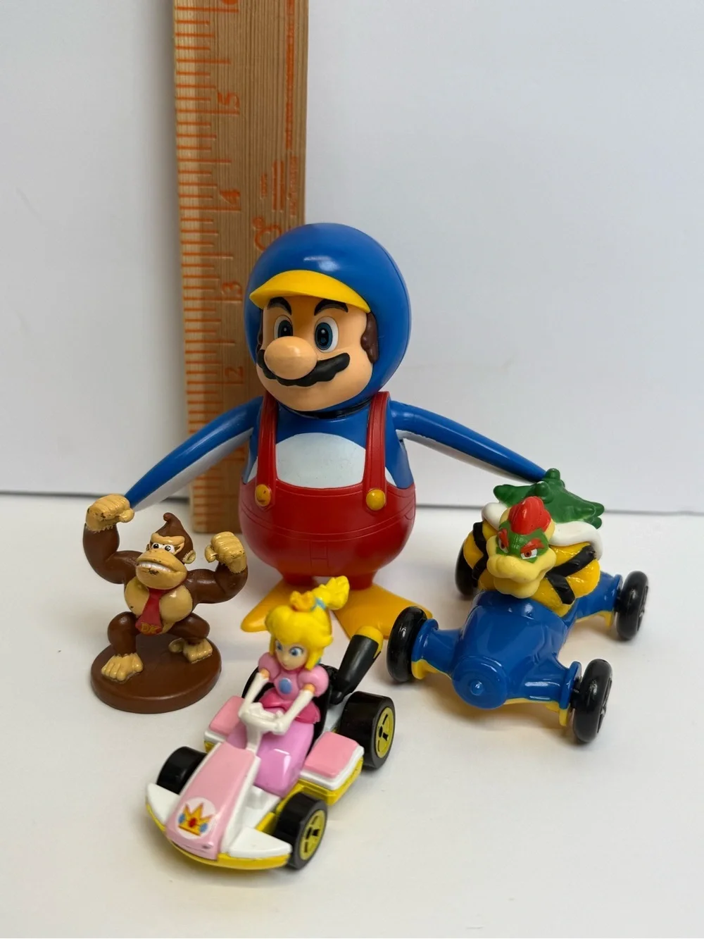 Mario Kart Hot Wheels Donkey Kong Figure Lot Peach Monopoly McDonald’s Jakks